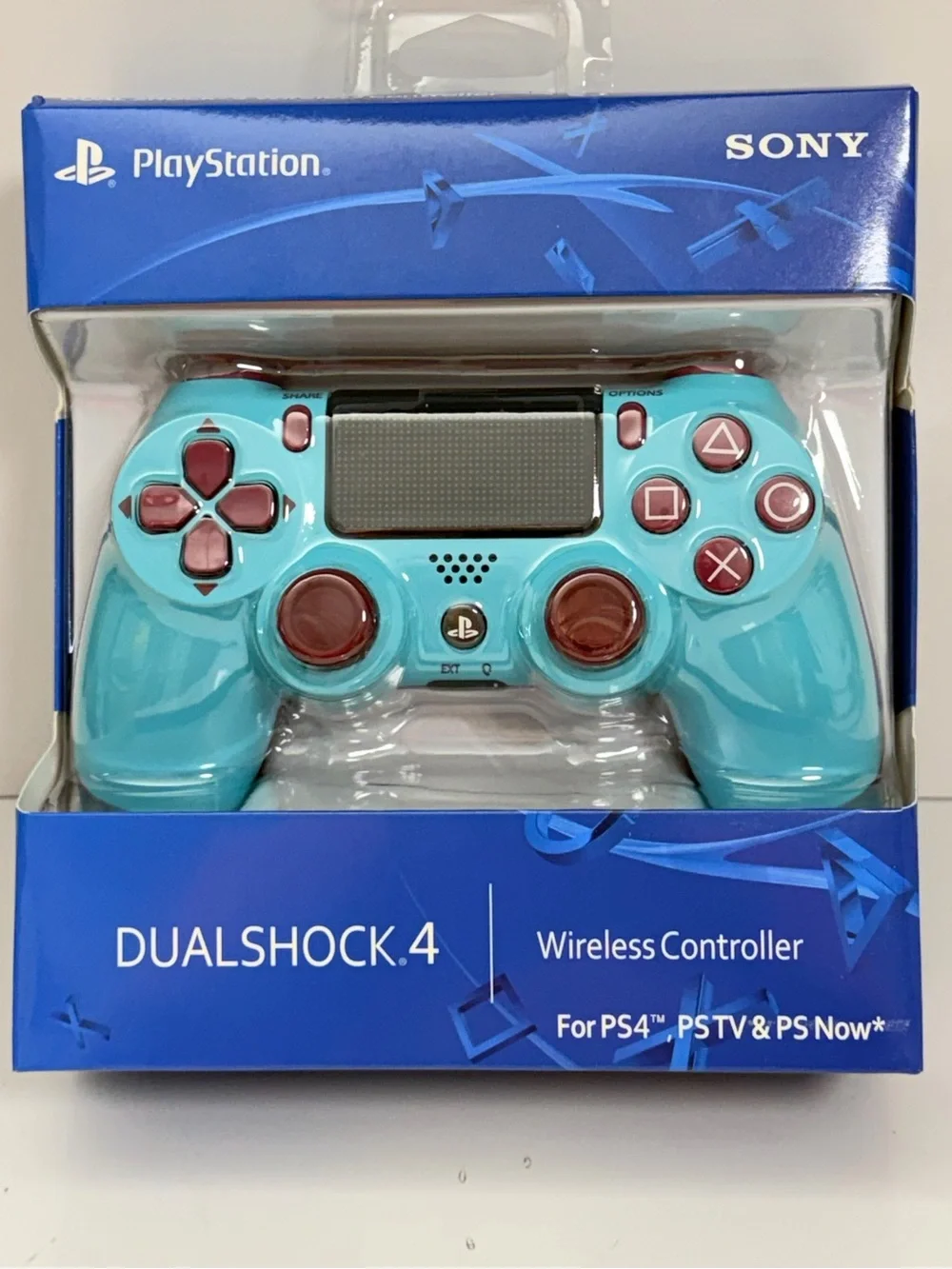 Sony DualShock 4 Wireless Controller Teal with Pink Buttons